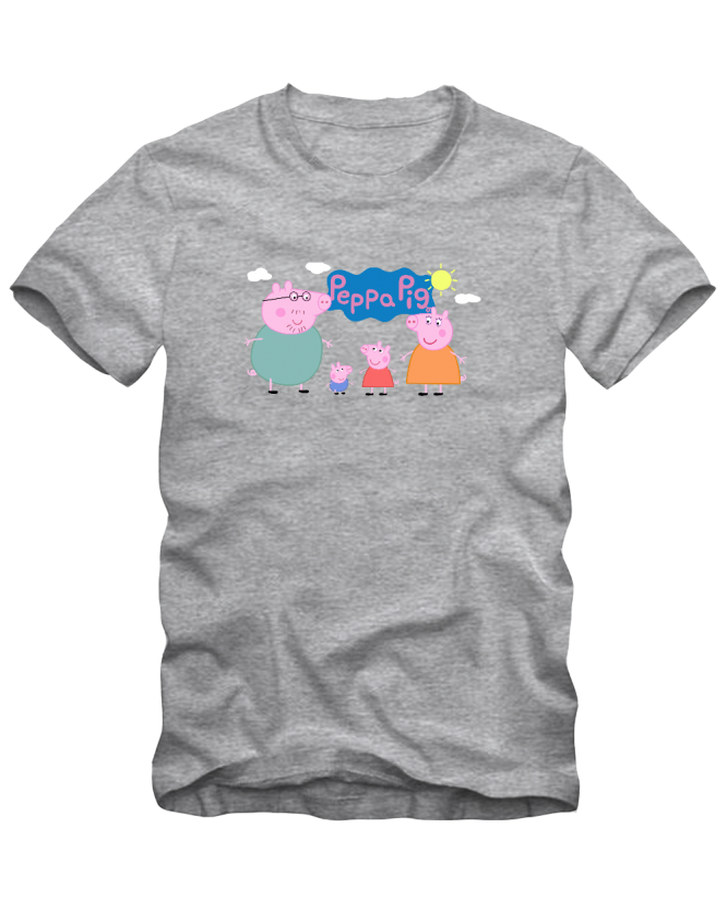 Marškinėliai Pepa Pig Pepos šeima Marškinėliai Pepa Pig Pepos šeima